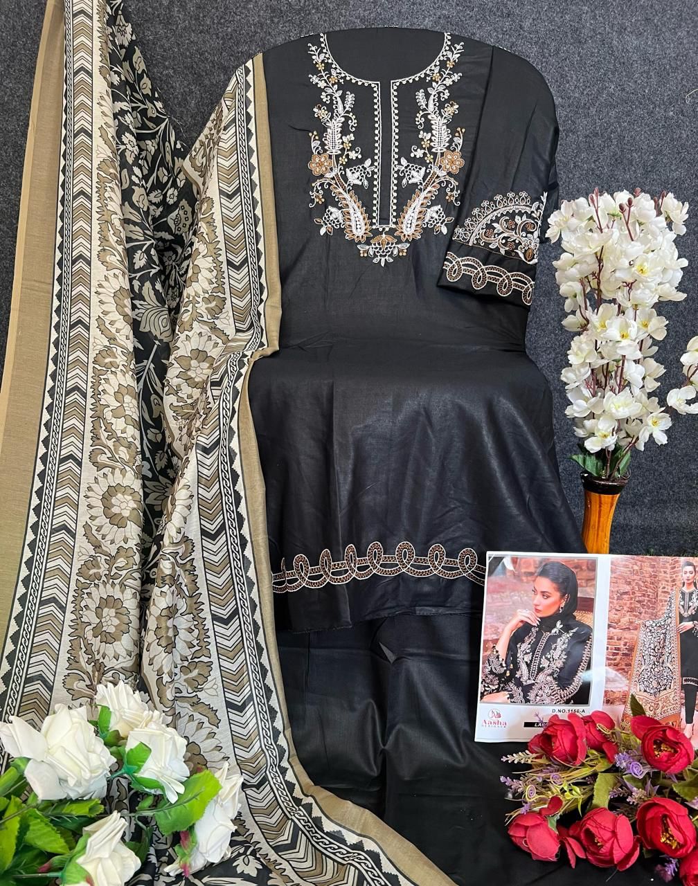 Aasha 1156 Rayon Embroidery Pakistani Suits Suppliers In Mumbai
